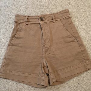 Everlane The Way-High Canvas Short (Ash Brown)